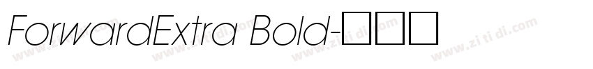 ForwardExtra Bold字体转换